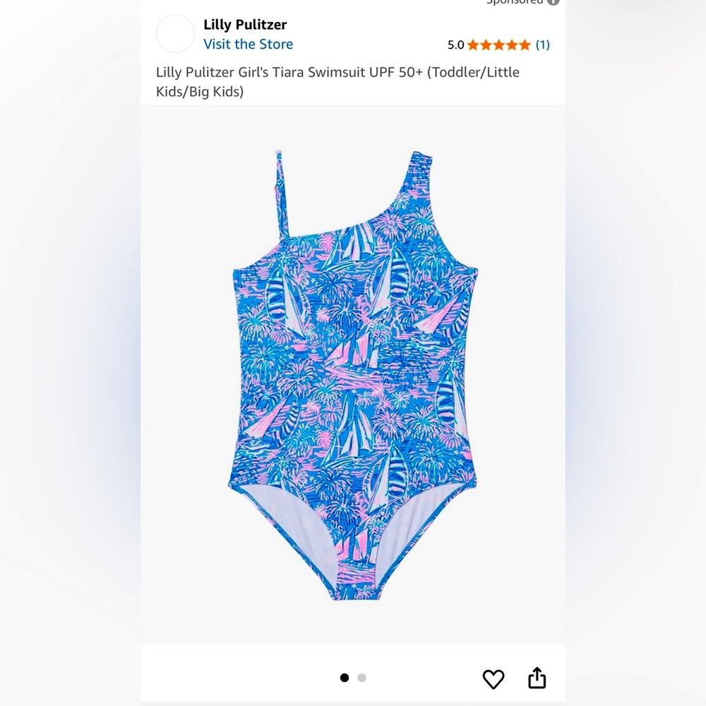 Lilly Pulitzer Girl's Tiara Swimsuit 2T.